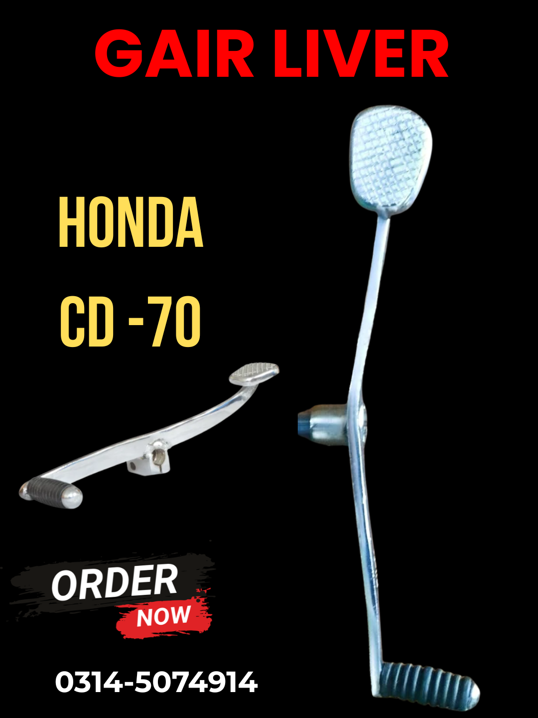 Gear Liver Honda 70 Chrome
