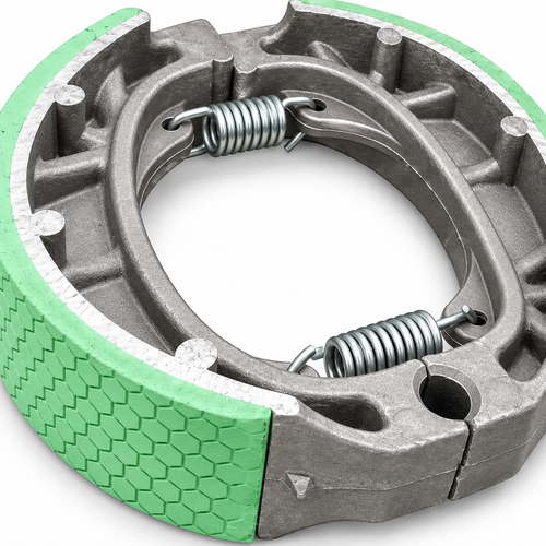 Brake Shoe Green Foot Ball Leather